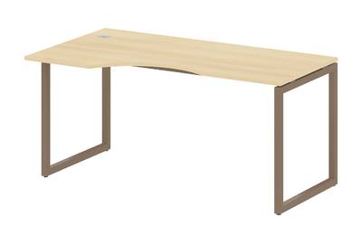 Письменный стол криволинейный левый на О-образном м/к Metal system quattro 40x40 40БО.СА-1 Л