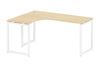 Письменный стол криволинейный левый на О-образном м/к Metal system quattro 40x40 40БО.СА-4 Л