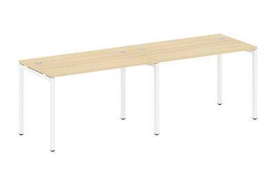Бенч-стол на 2 раб.места на П-образном м/к Metal system quattro 40x40 40БП.СМ-2.2
