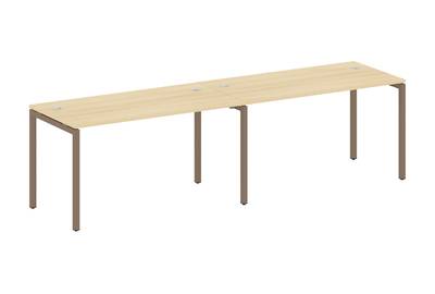 Бенч-стол на 2 раб.места на П-образном м/к Metal system quattro 40x40 40БП.СМ-2.3