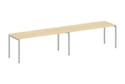 Бенч-стол на 2 раб.места на П-образном м/к Metal system quattro 40x40 40БП.СМ-2.5