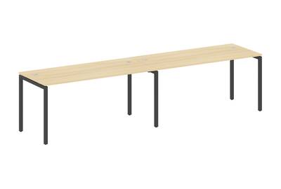 Бенч-стол на 2 раб.места на П-образном м/к Metal system quattro 40x40 40БП.СМ-2.5