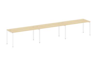 Бенч-стол на 3 раб.места на П-образном м/к Metal system quattro 40x40 40БП.СМ-3.4