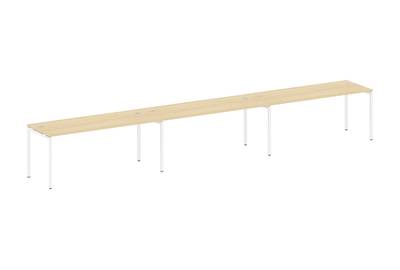 Бенч-стол на 3 раб.места на П-образном м/к Metal system quattro 40x40 40БП.СМ-3.5