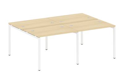 Бенч-стол на 4 раб.места на П-образном м/к Metal system quattro 40x40 40БП.СМ-4.1