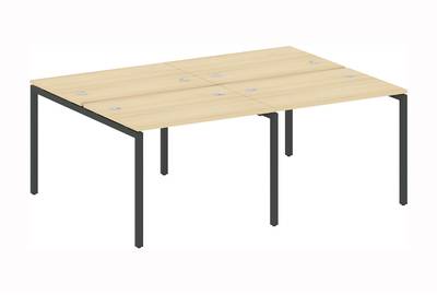 Бенч-стол на 4 раб.места на П-образном м/к Metal system quattro 40x40 40БП.СМ-4.1