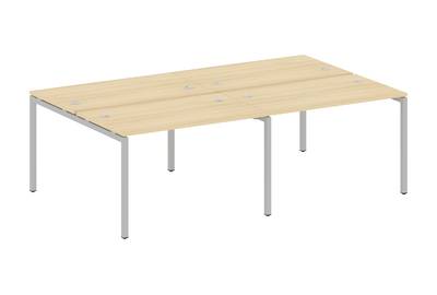 Бенч-стол на 4 раб.места на П-образном м/к Metal system quattro 40x40 40БП.СМ-4.2