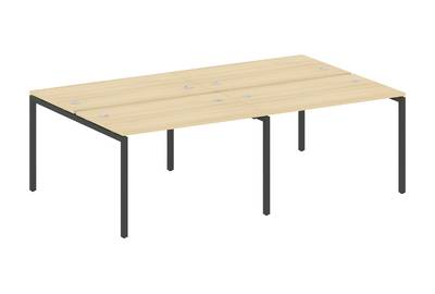 Бенч-стол на 4 раб.места на П-образном м/к Metal system quattro 40x40 40БП.СМ-4.2