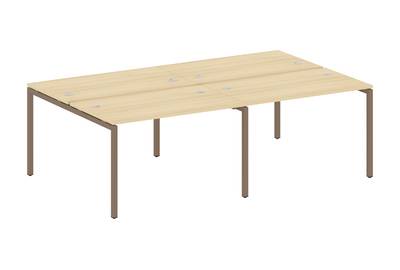 Бенч-стол на 4 раб.места на П-образном м/к Metal system quattro 40x40 40БП.СМ-4.2