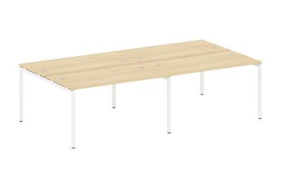 Бенч-стол на 4 раб.места на П-образном м/к Metal system quattro 40x40 40БП.СМ-4.3