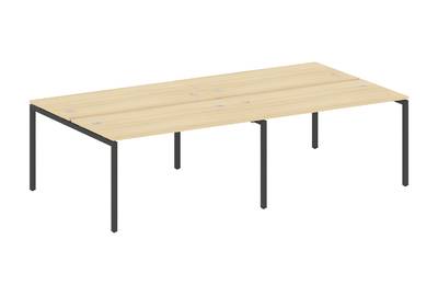 Бенч-стол на 4 раб.места на П-образном м/к Metal system quattro 40x40 40БП.СМ-4.3
