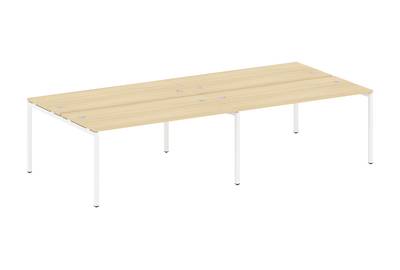 Бенч-стол на 4 раб.места на П-образном м/к Metal system quattro 40x40 40БП.СМ-4.4