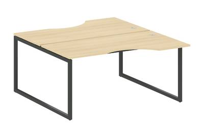 Бенч-стол криволинейный на О-образном м/к Metal system quattro 40x40 40БО.РАС-СА-2.1