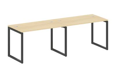 Бенч-стол на 2 раб.места на О-образном м/к Metal system quattro 40x40 40БО.СМ-2.2