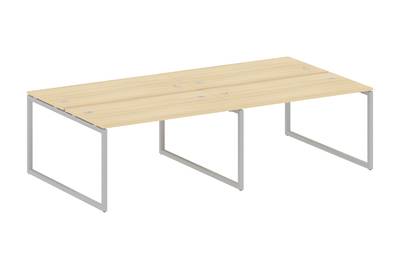 Бенч-стол на 4 раб.места на О-образном м/к Metal system quattro 40x40 40БО.СМ-4.3