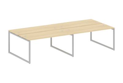 Бенч-стол на 4 раб.места на О-образном м/к Metal system quattro 40x40 40БО.СМ-4.4