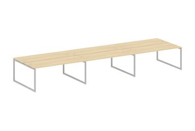 Бенч-стол на 6 раб.мест на О-образном м/к Metal system quattro 40x40 40БО.СМ-6.5