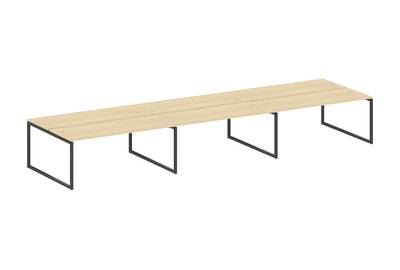 Бенч-стол на 6 раб.мест на О-образном м/к Metal system quattro 40x40 40БО.СМ-6.5