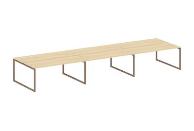 Бенч-стол на 6 раб.мест на О-образном м/к Metal system quattro 40x40 40БО.СМ-6.5