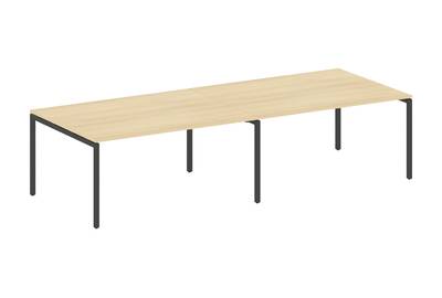 (2 столешницы) на П-образном м/к Metal system quattro 40x40 40БП.ПРГ-2.4