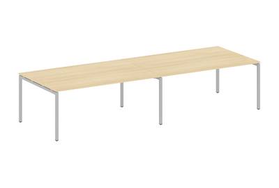 (2 столешницы) на П-образном м/к Metal system quattro 40x40 40БП.ПРГ-2.5