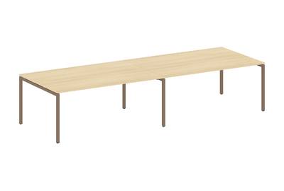 (2 столешницы) на П-образном м/к Metal system quattro 40x40 40БП.ПРГ-2.5