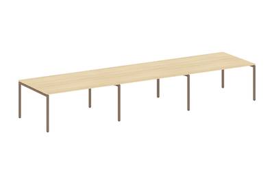 (3 столешницы) на П-образном м/к Metal system quattro 40x40 40БП.ПРГ-3.4