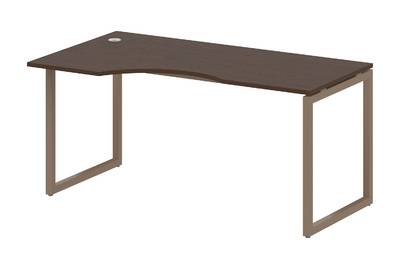 Письменный стол криволинейный левый на О-образном м/к Metal system quattro 40x40 40БО.СА-1 Л