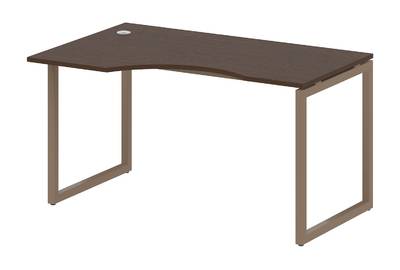 Письменный стол криволинейный левый на О-образном м/к Metal system quattro 40x40 40БО.СА-2 Л