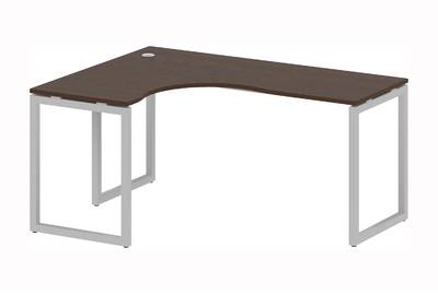 Письменный стол криволинейный левый на О-образном м/к Metal system quattro 40x40 40БО.СА-4 Л
