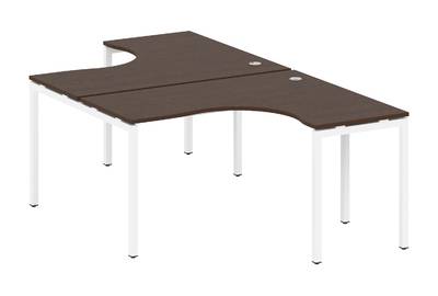 Бенч-стол криволинейный на П-образном м/к Metal system quattro 40x40 40БП.РАС-СА-2.3