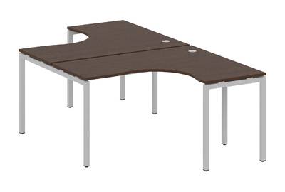 Бенч-стол криволинейный на П-образном м/к Metal system quattro 40x40 40БП.РАС-СА-2.3