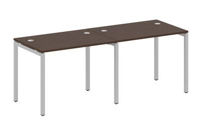 Бенч-стол на 2 раб.места на П-образном м/к Metal system quattro 40x40 40БП.СМ-2.1