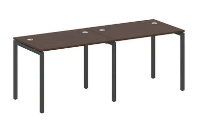 Бенч-стол на 2 раб.места на П-образном м/к Metal system quattro 40x40 40БП.СМ-2.1