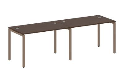Бенч-стол на 2 раб.места на П-образном м/к Metal system quattro 40x40 40БП.СМ-2.2