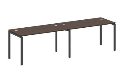 Бенч-стол на 2 раб.места на П-образном м/к Metal system quattro 40x40 40БП.СМ-2.3