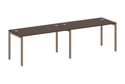 Бенч-стол на 2 раб.места на П-образном м/к Metal system quattro 40x40 40БП.СМ-2.3