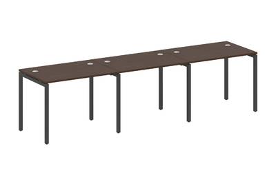 Бенч-стол на 3 раб.места на П-образном м/к Metal system quattro 40x40 40БП.СМ-3.1