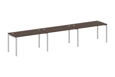 Бенч-стол на 3 раб.места на П-образном м/к Metal system quattro 40x40 40БП.СМ-3.3