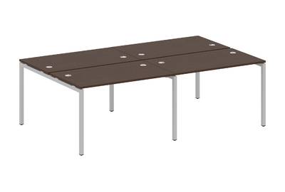 Бенч-стол на 4 раб.места на П-образном м/к Metal system quattro 40x40 40БП.СМ-4.2