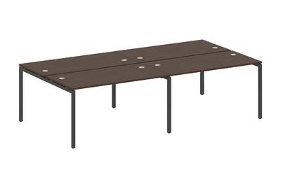 Бенч-стол на 4 раб.места на П-образном м/к Metal system quattro 40x40 40БП.СМ-4.3