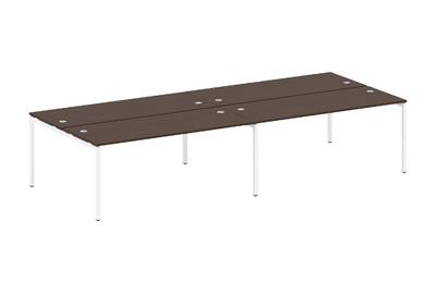 Бенч-стол на 4 раб.места на П-образном м/к Metal system quattro 40x40 40БП.СМ-4.5