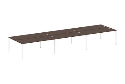 Бенч-стол на 6 раб.мест на П-образном м/к Metal system quattro 40x40 40БП.СМ-6.5