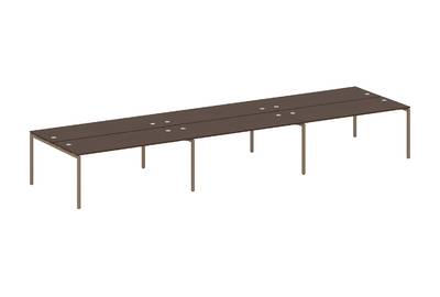Бенч-стол на 6 раб.мест на П-образном м/к Metal system quattro 40x40 40БП.СМ-6.5