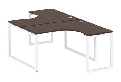 Бенч-стол криволинейный на О-образном м/к Metal system quattro 40x40 40БО.РАС-СА-2.3