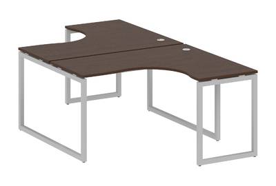 Бенч-стол криволинейный на О-образном м/к Metal system quattro 40x40 40БО.РАС-СА-2.3