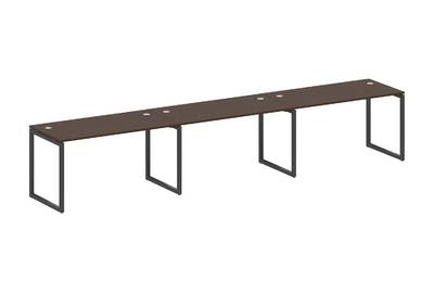 Бенч-стол на 3 раб.места на О-образном м/к Metal system quattro 40x40 40БО.СМ-3.3