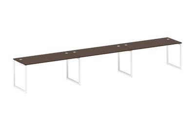 Бенч-стол на 3 раб.места на О-образном м/к Metal system quattro 40x40 40БО.СМ-3.4