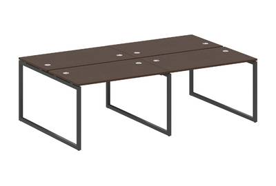 Бенч-стол на 4 раб.места на О-образном м/к Metal system quattro 40x40 40БО.СМ-4.2