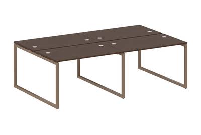 Бенч-стол на 4 раб.места на О-образном м/к Metal system quattro 40x40 40БО.СМ-4.2